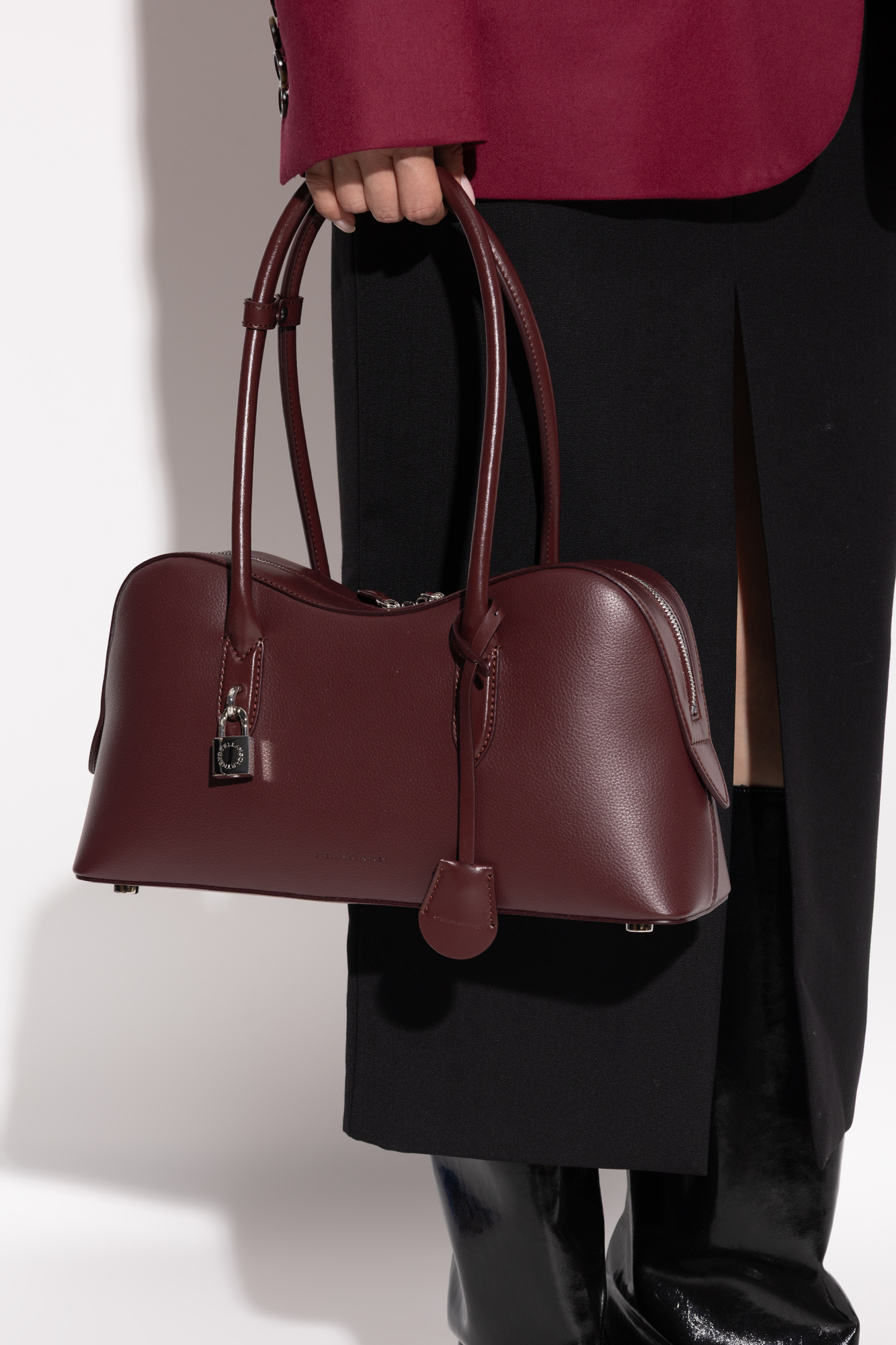 ショルダーバッグ・ポシェット Stella Mccartney Burgundy Synthetic Leather Ryder Medium Sho Stella McCartney Ryder Small Crossbody Bag - Bergdorf Goodman